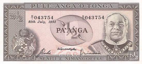1/2 Pa´anga p.18c 1983